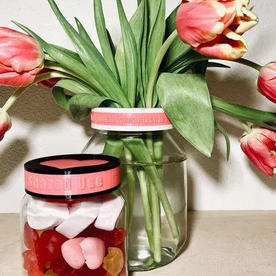 Nắp hũ Nutella upcycling kèm khung ảnh & chữ tuỳ biến