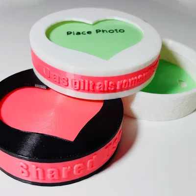 Nắp hũ Nutella upcycling kèm khung ảnh & chữ tuỳ biến