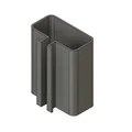 Ống đi dây 40x20 cho nhôm định hình 4040 - Thumbnail 1