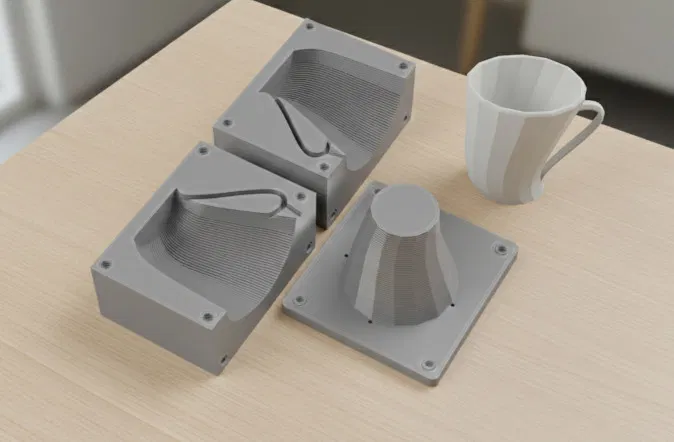 Khuôn Ly/Cốc Cà Phê Hiện Đại (Modern coffe cup mold) - Image 1