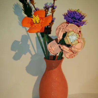 Bình hoa fuzzy skin và Trái tim (chống thấm nước)