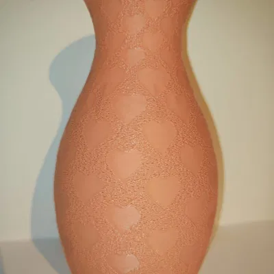 Bình hoa fuzzy skin và Trái tim (chống thấm nước)