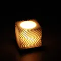 Đế nến Tealight Lập Phương Gợn Sóng (Wavy Cubic Tealight Holder) - Thumbnail 1