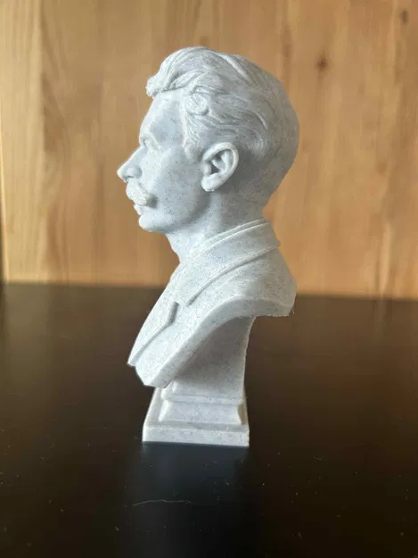 Henry René Albert Guy de Maupassant – Tượng bán thân - Image 3