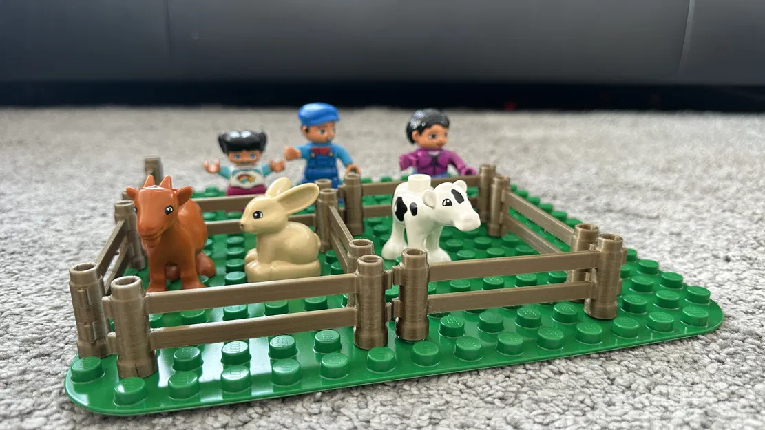 Hàng rào tương thích LEGO Duplo (rộng 6 chấm) - Image 2