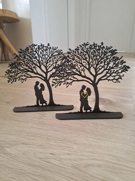 Trang trí Valentine: Cặp đôi dưới gốc cây – 2 phiên bản - Image 6