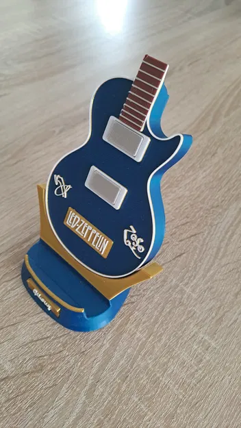 Kệ đỡ điện thoại Gibson Les Paul (tri ân Led Zeppelin) - Image 2