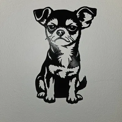 Trang trí tường Chihuahua