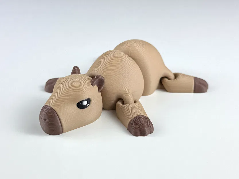 Capybara Khớp Nối (Articulated Capybara) Print-in-Place - Image 1