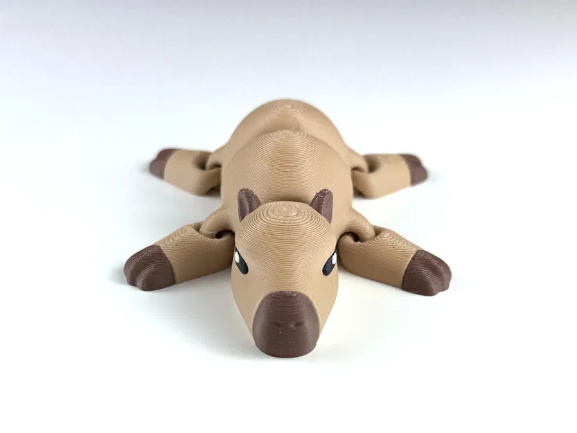 Capybara Khớp Nối (Articulated Capybara) Print-in-Place - Image 2