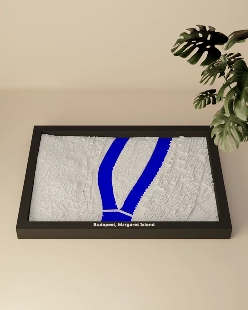 Budapest, Đảo Margaret, Hungary - Mô hình 3D thu nhỏ - Image 1
