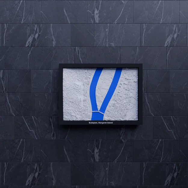 Budapest, Đảo Margaret, Hungary - Mô hình 3D thu nhỏ - Image 7