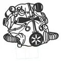 Mũ T-60 Fallout 4 — File DXF Cắt Laser - Thumbnail 2