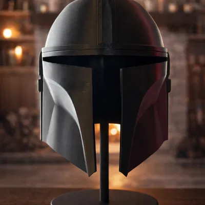 Nón Mandalorian cỡ lớn (in nguyên khối hoặc chia 2 phần)