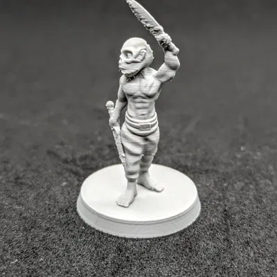 Tribal fighter FDM supportless