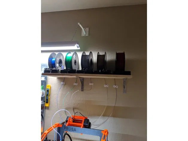 Giá treo tường giữ ống PTFE/filament cho MMU2 - Image 2