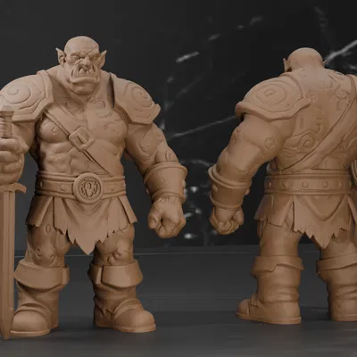 Orc Warrior - Swordsman - Fantasy Mini (Chiến binh Orc cầm kiếm)