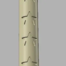 Khuôn đúc nến sáp sao dập nổi (starry wax candle mold)