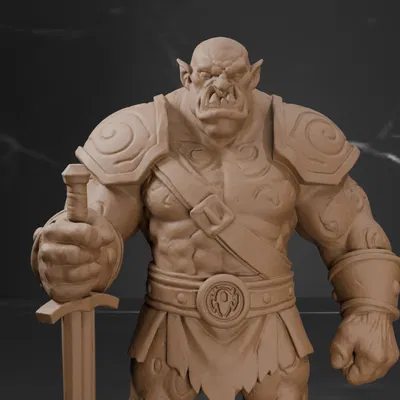 Orc Warrior - Swordsman - Fantasy Mini (Chiến binh Orc cầm kiếm)