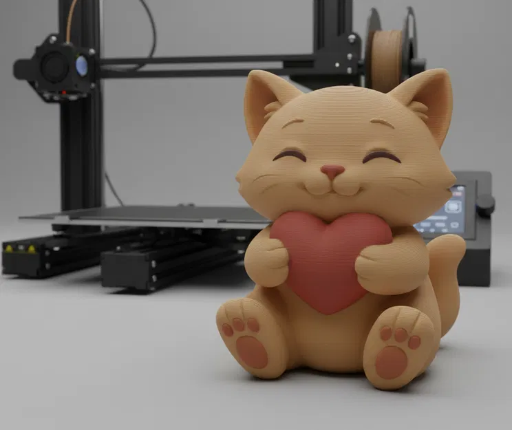 Mèo Tình Yêu Dễ Thương (Cute love cat) - Image 1