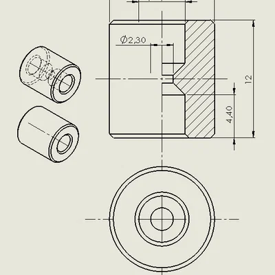 Đầu nối ống PTFE 4.70 (PTFE Tube Connector 4.70)