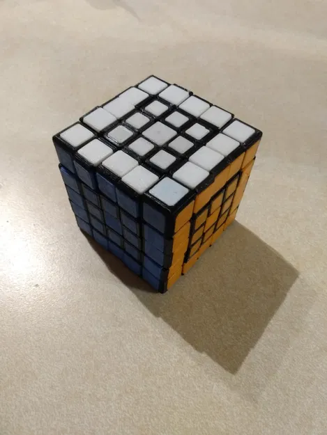 Rubik 5x5 không cần sticker (5x5 Rubik's cube NO STICKERS) - Image 1