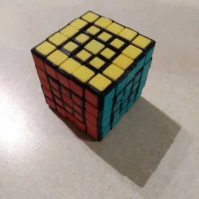 Rubik 5x5 không cần sticker (5x5 Rubik's cube NO STICKERS)