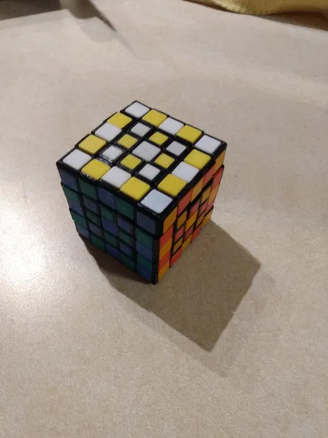Rubik 5x5 không cần sticker (5x5 Rubik's cube NO STICKERS) - Image 3