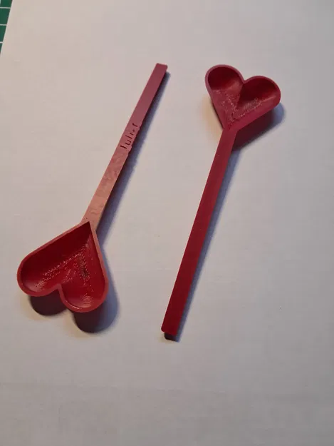 Muỗng trái tim dễ thương (Lovely heart spoon) - Image 2