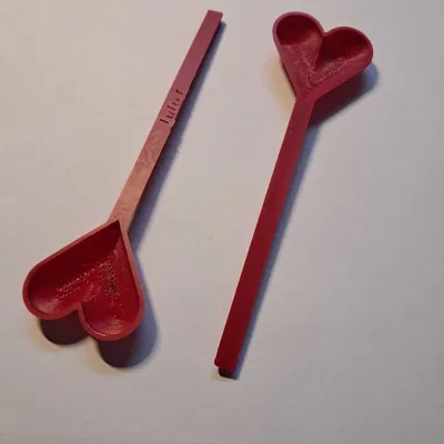 Muỗng trái tim dễ thương (Lovely heart spoon)
