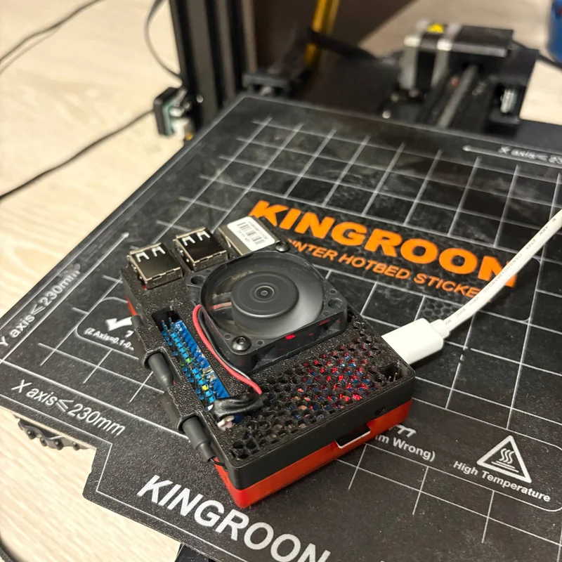 Case OrangePi 4A gắn quạt 40mm