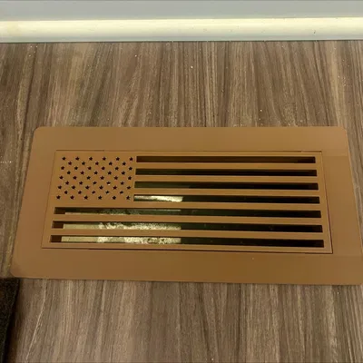 Nắp lỗ gió sàn HVAC 4x10 với các thiết kế lưới (grill) thay đổi được