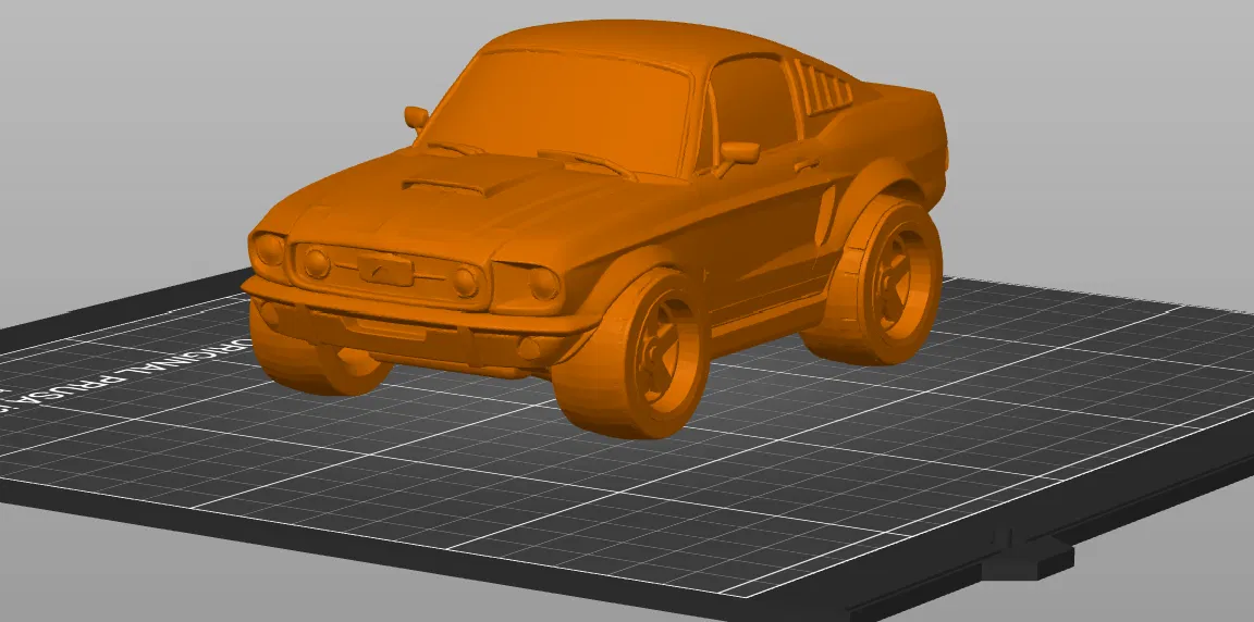 Mustang Fastback 1967 Cartoon - Image 1