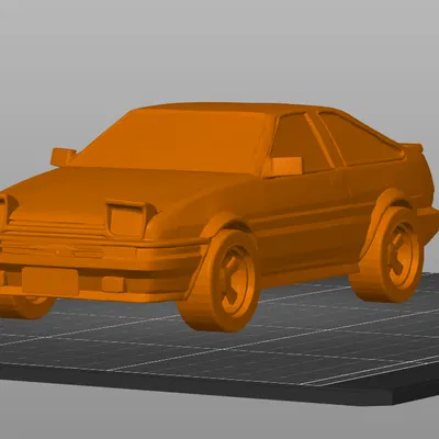 AE86 Toyota phong cách anime