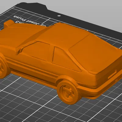 AE86 Toyota phong cách anime