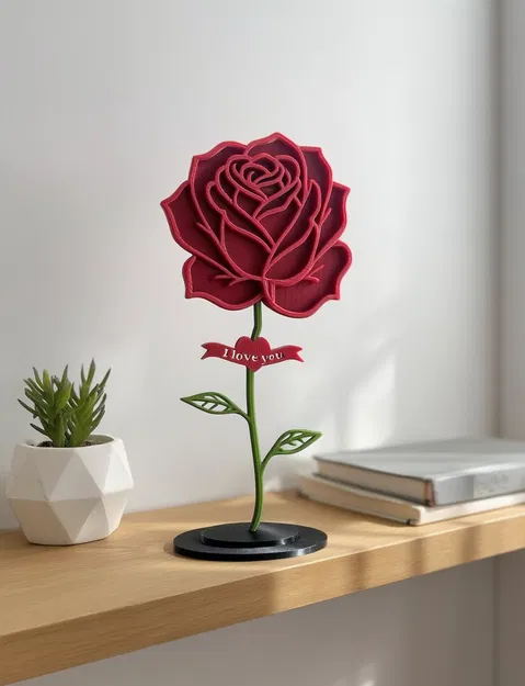 Valentine’s Day Rose – Hoa hồng in 3D tặng Valentine - Image 1