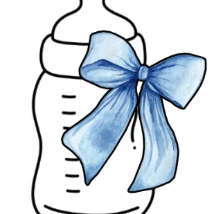 Khuôn cắt bánh quy Bình sữa em bé kèm nơ