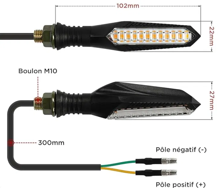 Honda CB500F Flashing light Adaptater – Adapter gắn xi-nhan & che lỗ - Image 2