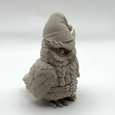 Mô hình Cú Râu (Beard Owl Figure)