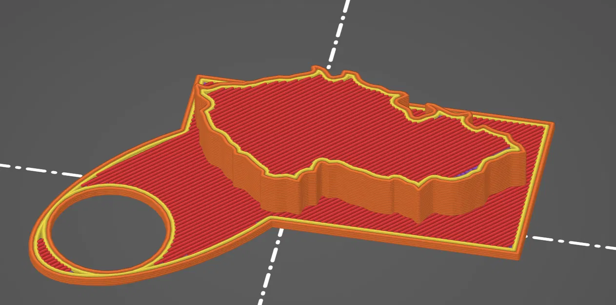 Móc khóa bản đồ Cộng hòa Séc (Czech map keychain) - Image 1