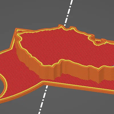 Móc khóa bản đồ Cộng hòa Séc (Czech map keychain)