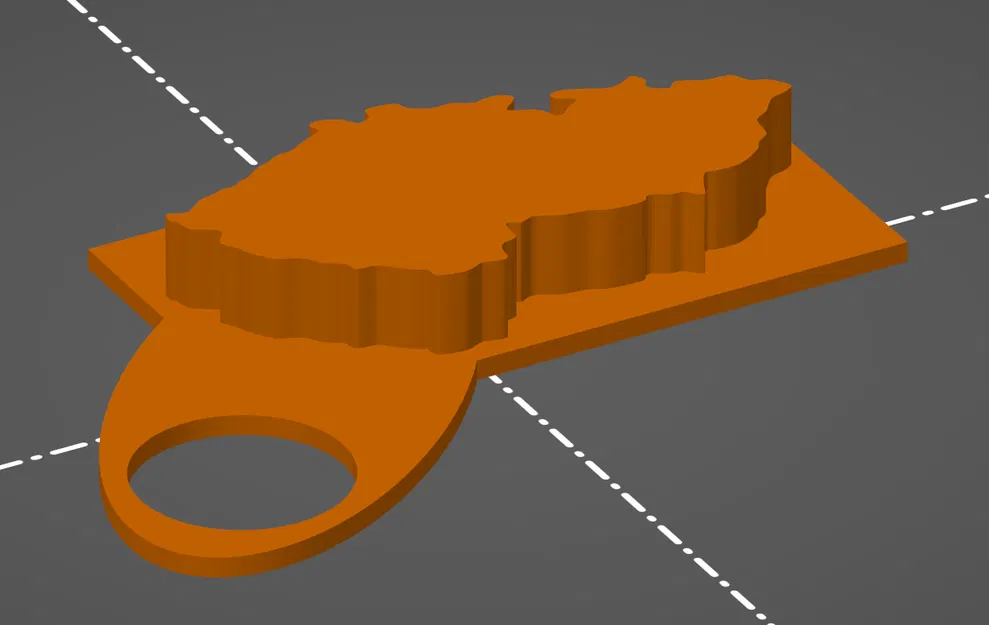 Móc khóa bản đồ Cộng hòa Séc (Czech map keychain) - Image 2