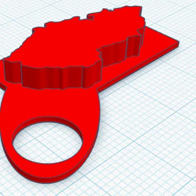 Móc khóa bản đồ Cộng hòa Séc (Czech map keychain)