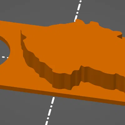 Móc khóa bản đồ Czech V2