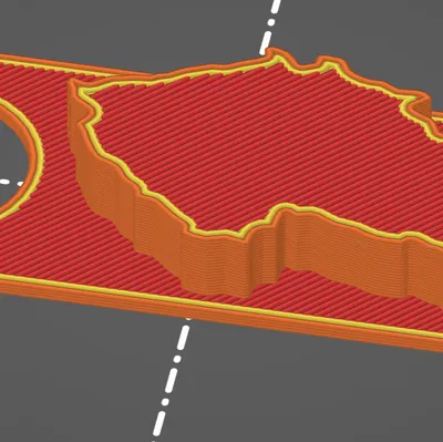 Móc khóa bản đồ Czech V2