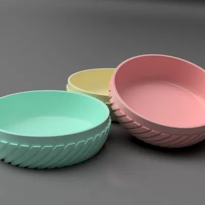 Spiral Bowl – Tô thiết kế xoắn ốc năng động