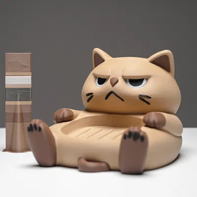 Jabonera Gatito Gruñón – Khay xà phòng mèo cau có