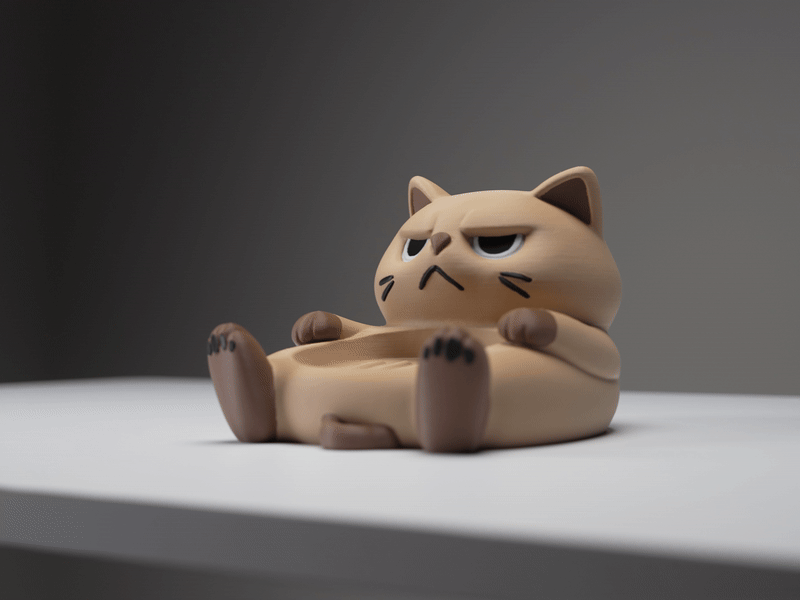 Jabonera Gatito Gruñón – Khay xà phòng mèo cau có