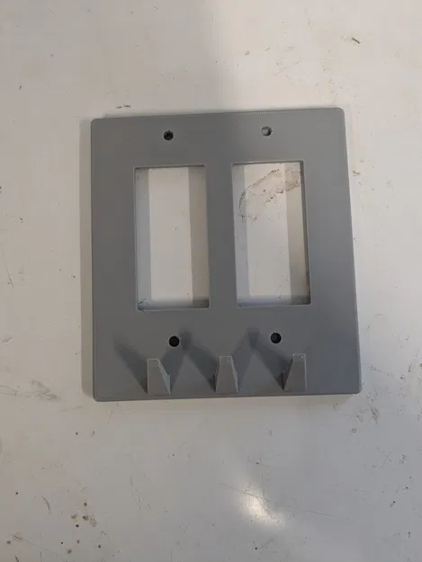 Nắp công tắc đôi kèm móc treo chìa khóa - Image 1