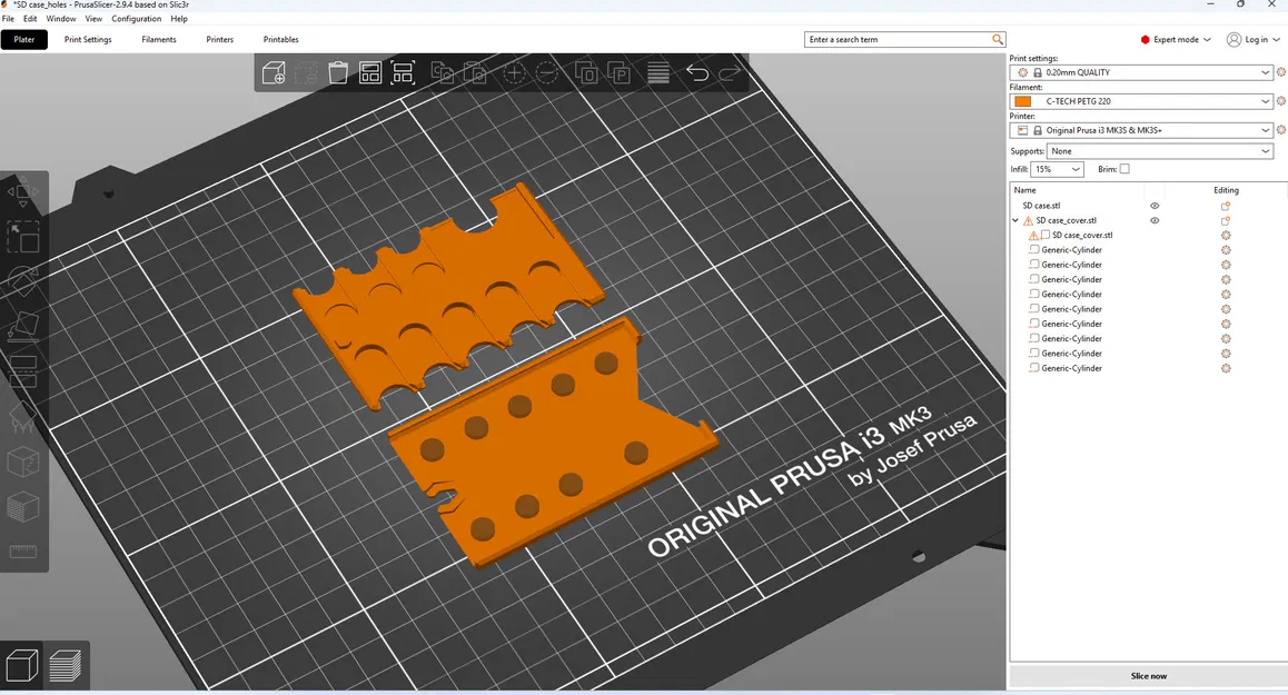 Hộp đựng thẻ SD có lỗ quan sát (SD card holder case) - Image 1